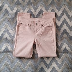 Loft petite modern skinny pale pink jeans